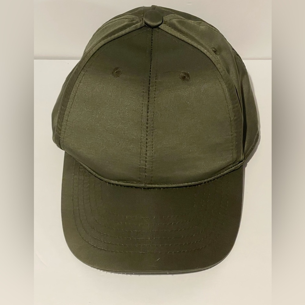 City Streets Hat Sheer Army Green Adjustable